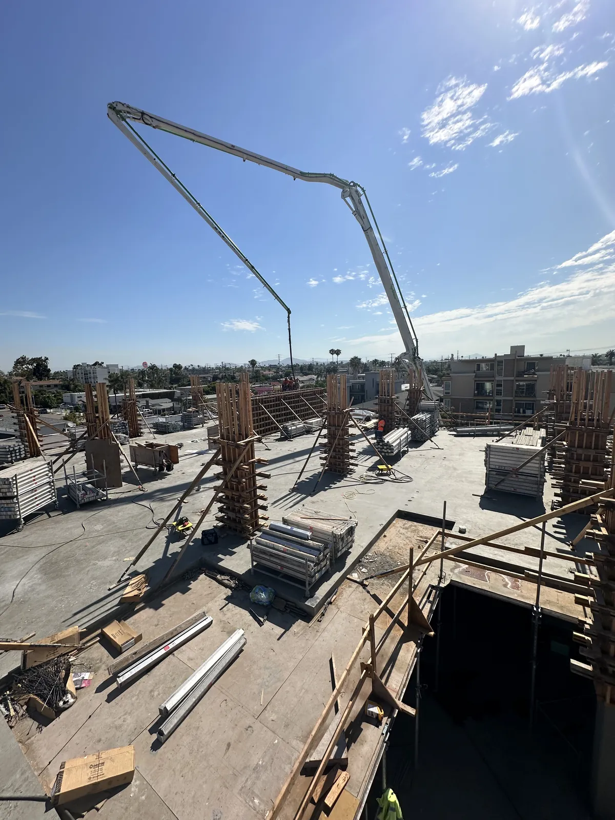S&P Concrete crew on a Southern California commercial jobsite